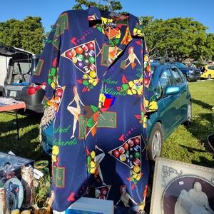 Koman PINUP POOL BALLS VINTAGE HAWAIIAN STYLE SHIRT